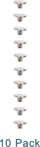 Vista 6 de Paquete de 10 tiradores de metal sólido para gabinetes de baño y decoración del hogar, manijas de gabinete de cocina de metal inoxidable Paquete