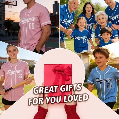 Vista 2 de Custom Baseball Jersey Stitched Personalized Name Number Baseball Shirts Sports Uniform for Men Women Boy