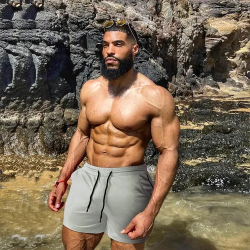 Vista 4 de TEZO Pantalones cortos de entrenamiento para hombre, 5 pulgadas, para gimnasio, atletismo, correr, entrenamiento, de secado rápido, pantalones