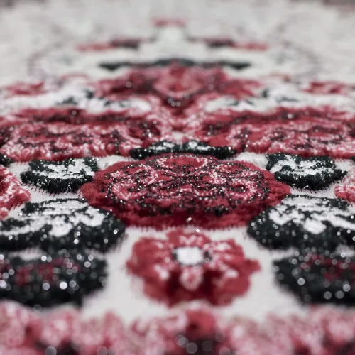 Vista 5 de Modefa Alfombra de oración de terciopelo islámico turco, alfombra de oración para hombres y mujeres, diseño tradicional musulmán Janamaz Sajada