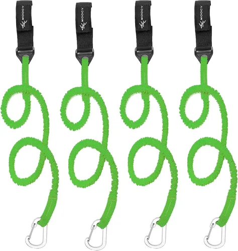 Vista 5 de Correa de remo para kayak, correa de caña de kayak, cordón elástico en espiral, accesorios de pesca para kayak y remos