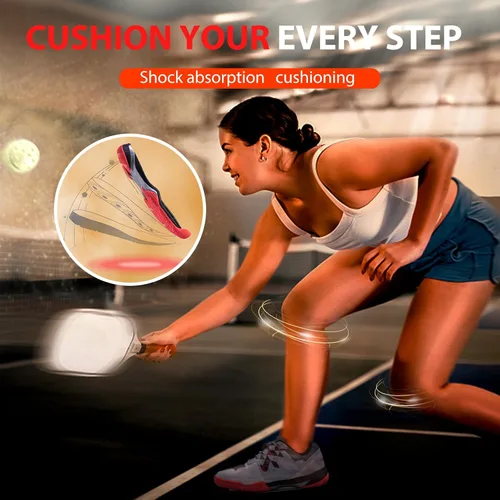 Vista 4 de Zapatos de pickleball para mujer, para exteriores, antideslizantes, para hombre