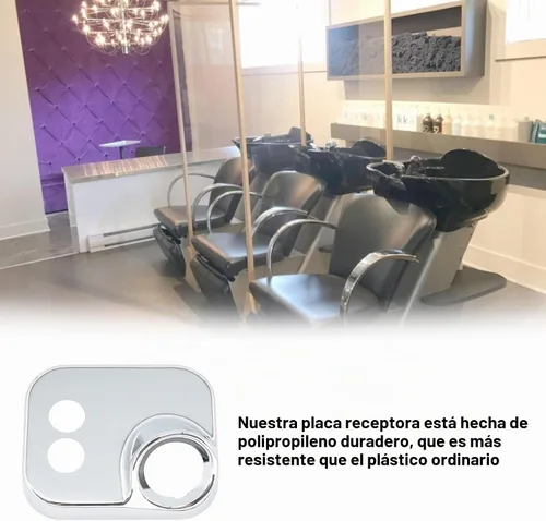 Vista 6 de Kit de rompedor de vacío de tazón de champú 7 piezas de repuesto para fregadero de salón