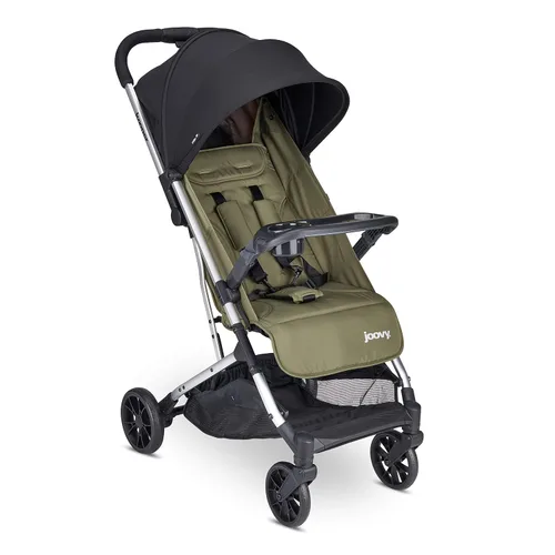Vista 10 de Joovy Kooper RS2 - Cochecito doble ligero de viaje con bandejas dobles para aperitivos, plegado con una sola mano, asientos reclinables
