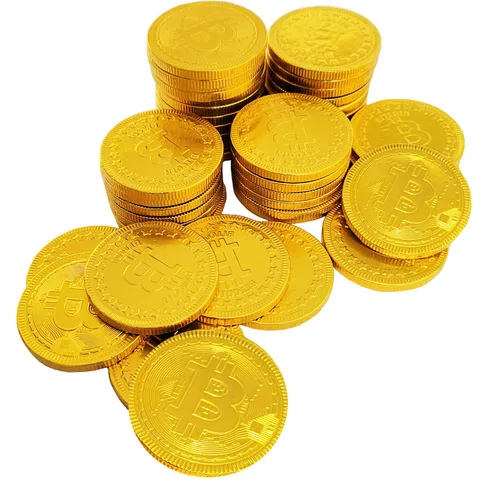 Vista 7 de 25 monedas originales de chocolate cripto Bitcoin, hechas con chocolate belga de primera calidad, sin gluten, sin OMG, lácteos certificados Kosher