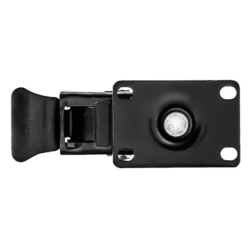 Vista 7 de Ruedas giratorias con base de goma con placa superior y rodamiento resistente con freno de bloqueo total, paquete de 4 unidades, color negro