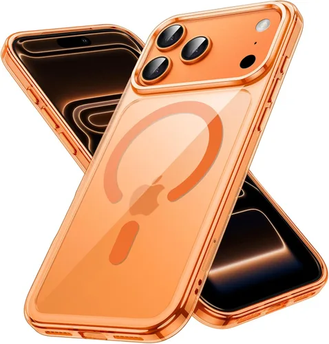 Vista 12 de JETech Funda magnética para iPhone 17 de 6.3 pulgadas, compatible con MagSafe, protector de teléfono a prueba de golpes, parte trasera transparente