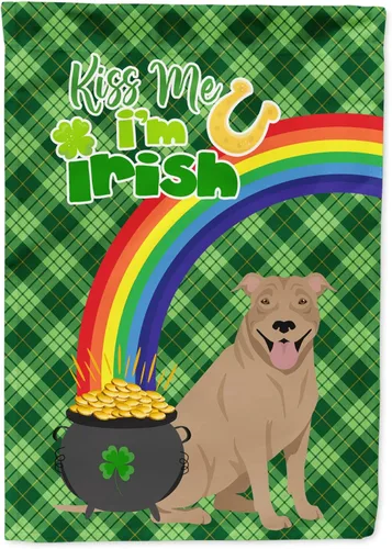 Vista 189 de Caroline's Treasures WDK4731GF - Bandera decorativa para jardín del día de San Patricio, color negro y tostado, Airedale Terrier, para jardín