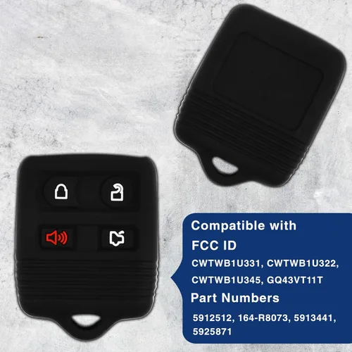 Vista 6 de KeylessOption Funda de Llave de Reemplazo para 2000 2001 2002 2003 2004 2005 2006 2007 2008 2009 2010 2011 2012 2013 2014 2015 2016 2017 2018 2019