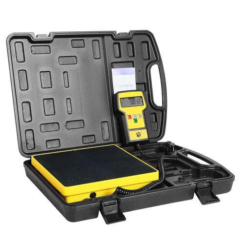 Vista 8 de Báscula de refrigerante de 110 libras HVAC Freón Escala electrónica de carga de refrigerante de alta precisión con estuche portátil para tanques