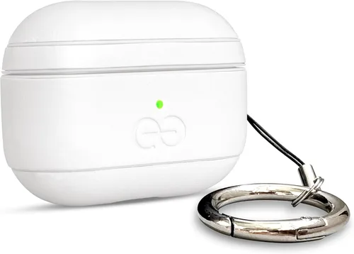 Vista 22 de Dreem Om - Funda para estuche con clip para llavero compatible con AirPods 1 y 2, funda de cuero vegano para Airpods para hombres y mujeres, Negro