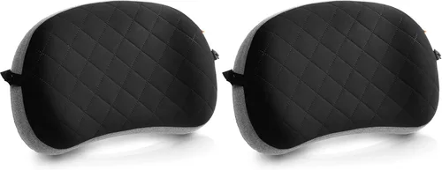 Vista 10 de TREKOLOGY Almohada de viaje ligera – Almohada inflable compacta de camping para mochileros, viajes, avión o hamaca – Soporte de cuello y lumbar