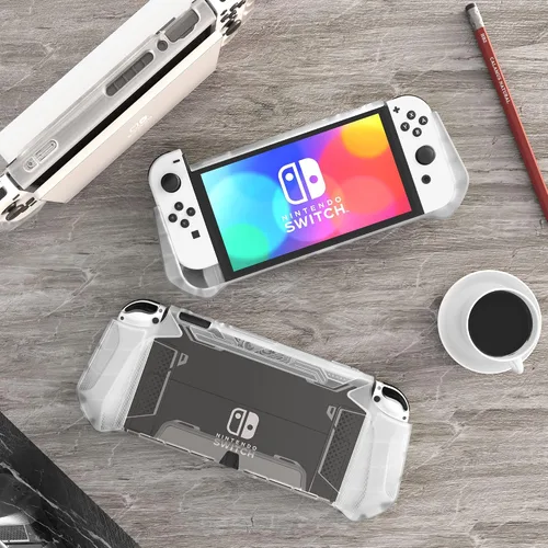 Vista 7 de Mumba Funda acoplable para Nintendo Switch OLED 2021 serie Blade - Funda protectora de TPU con agarre compatible con Nintendo Switch OLED y Joy-Con