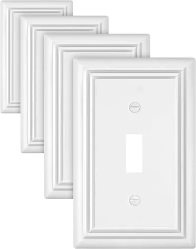 Vista 23 de Juego de 1 placa de pared de metal, bronce envejecido Midsize 1 Toggle 1 Decorator Combo Wall Plate for GFCI Outlets, Light Switches, Ideal for