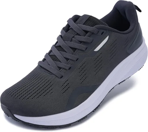 Vista 8 de Bronax Zapatillas de correr con punta ancha para hombre Zapatillas de tenis para dar forma natural al pie