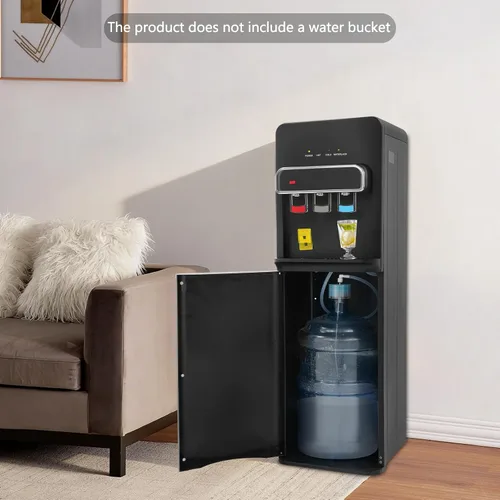 Vista 6 de Dispensador de agua de carga inferior, dispensador de enfriador de agua de carga inferior para botellas de 5 galones, dispensador de agua caliente