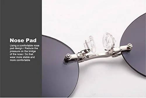 Vista 2 de Pack de 4 gafas de sol retro con clip en nariz Matrix Morpheus Movie sin montura