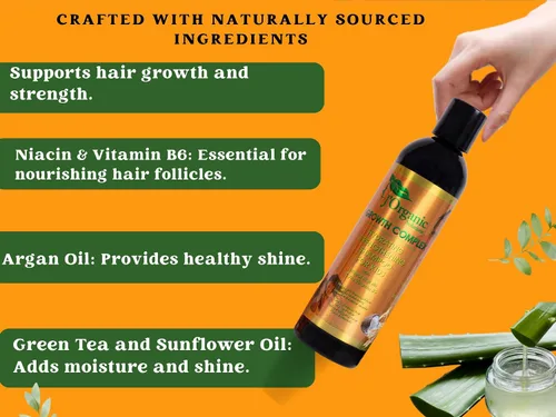Vista 6 de J'Organic Solutions Kit de cuidado de rizos para niños, acondicionador sin enjuague, hidratante para el cabello, estimulador del cuero cabelludo