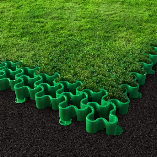 Vista 2 de Standartpark Adoquines permeables Vodaland EasyPave, rejilla de entrada de césped y grava, clase de carga A-D, adoquines 100% plástico reciclado