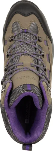 Vista 5 de Mountain Warehouse Adventurer - Botas de senderismo impermeables para mujer, color gris, talla 8 de EE. UU, Gris
