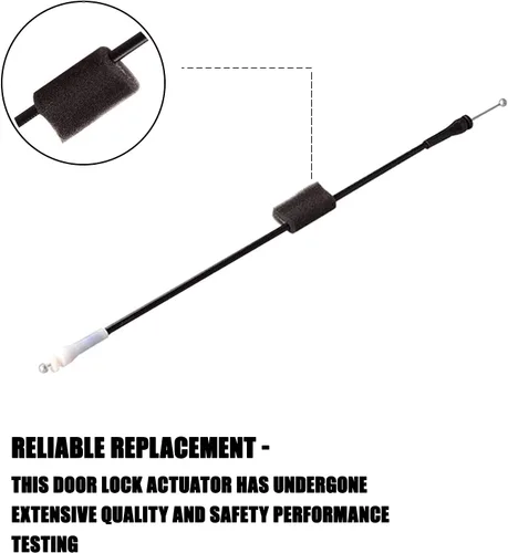 Vista 4 de Cable de pestillo de puerta de carga del lado izquierdo trasero compatible con Ford E150 E250 E350 E450 reemplaza 924-352 8C2Z15431A03A