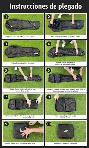Vista 5 de Nuestra cubierta de lluvia de confianza: resistente al polvo y al agua, plegable para palos de golf Negro