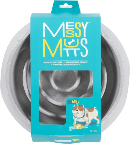 Vista 13 de Messy Mutts Alimentador lento redondo, 8 pulgadas, 2 tazas, naranja Desert Orange
