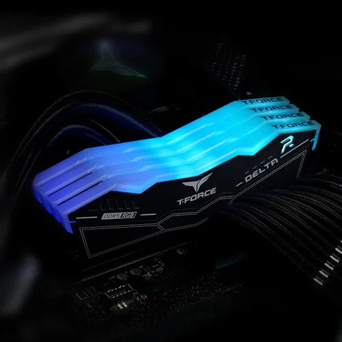Vista 34 de TEAMGROUP T-Force Delta RGB DDR5 Ram 32 GB Kit (2 x 16 GB) 7200 MHz (PC5-57600) CL34 Módulo de memoria de escritorio Ram (blanco) para chipset serie