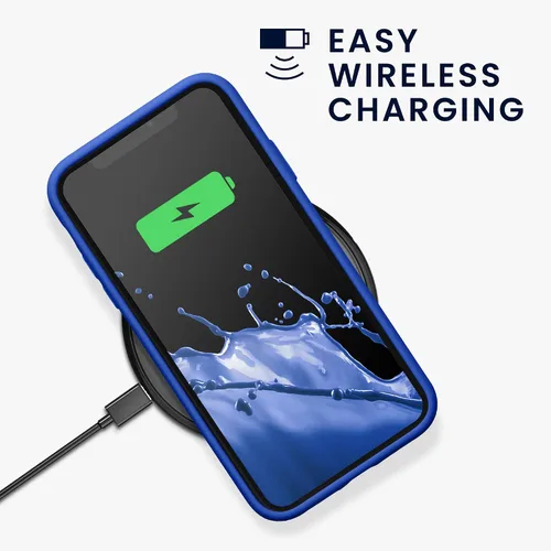 Vista 5 de kwmobile Funda compatible con Apple iPhone 11 - Funda delgada de silicona TPU - Acabado suave al tacto - Azul báltico
