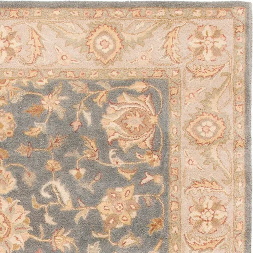 Vista 9 de SAFAVIEH Antiquity Collection - Alfombra de área de 8 pies 3 pulgadas x 11 pies, azul y beige, hecha a mano de lana oriental tradicional, ideal