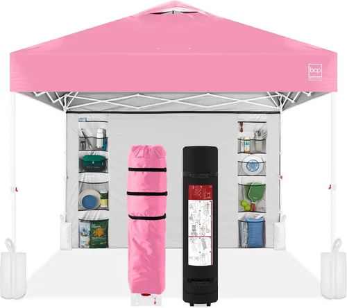 Vista 22 de Best Choice Products Carpa Toldo Desplegable de 10x10 pies para Instalación de 1 Persona, Refugio Portátil Instantáneo con Botón de 1 Toque