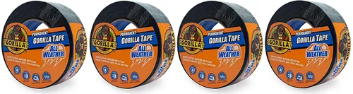 Vista 14 de Gorilla - Cinta impermeable para todo tipo de clima para conductos en exteriores, resistente a los rayos UV y a la temperatura, 1.88 pulgadas x 25