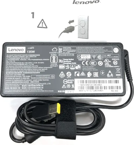 Vista 7 de Lenovo ADL135NLC3A 135w 20v DC 3p Adaptador de CA Pwr Spare Prod Ssl Garantía