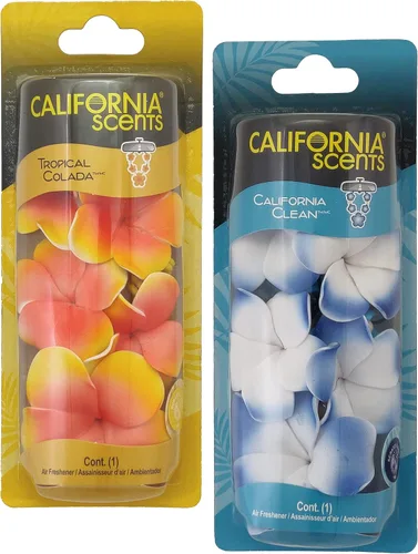 Vista 5 de California Scents Ambientadores colgantes, collar de vial colgante, ambientador colgante para automóvil y eliminador de olores para olores fuertes