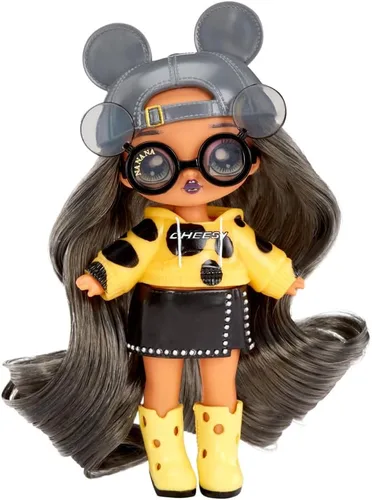 Vista 3 de Na Na Na Surprise - Mini mochila serie 2 Marisa Mouse a la moda, mochila gris mullida, regalo para niños, edades de 4, 5, 6, 7, 8 años en adelante