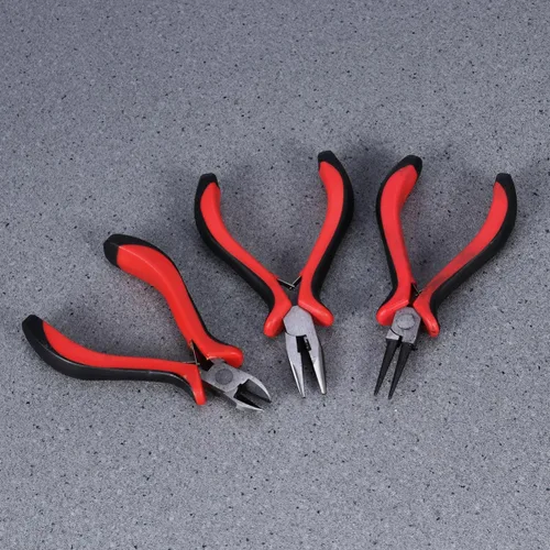 Vista 3 de Jewelry Pliers Set DIY Craft Tool Kit 3 Pieces for Beading Making