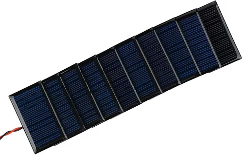 Vista 4 de AOSHIKE 10 mini paneles solares de 5 V 30 mA para mini células solares, materiales de juguete eléctricos, células fotovoltaicas, kits de sistema