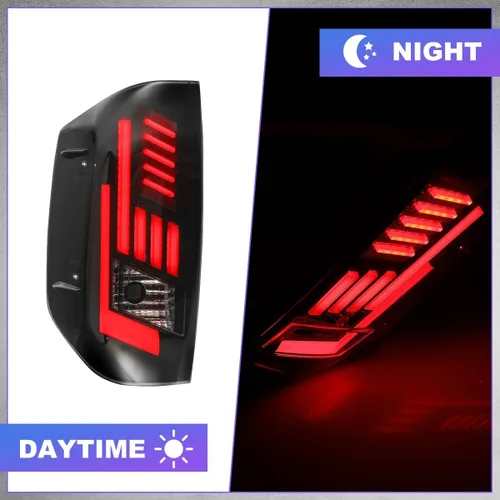 Vista 4 de Nixon Offroad Luces traseras LED para Toyota Tundra Pickup 2014-2022 con luz LED secuencial intermitente/luz de funcionamiento/luz de freno