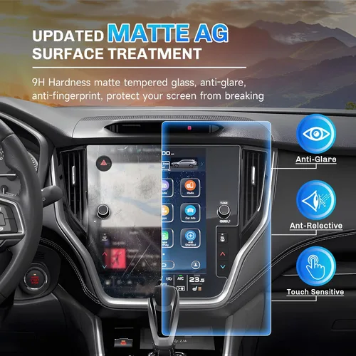 Vista 3 de SXCY Protector de pantalla mate antirreflejo para Subaru Outback/Legacy 2024 2025 de 11.6 pulgadas para accesorios Outback 2020-2025, protector