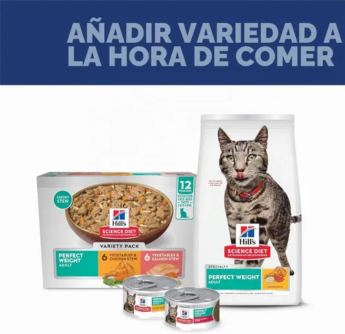 Vista 9 de Hill's Science Diet Alimento seco para gatos de peso perfecto para adultos