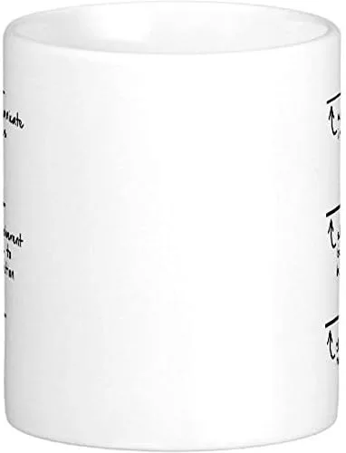 Vista 2 de Taza de café de cerámica de 11 oz Unable To Communicate de Quick Mugs 2 U