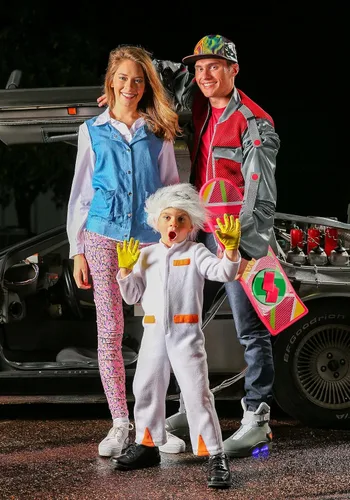 Vista 6 de Chaqueta de regreso al futuro para hombre, auténtica chaqueta de disfraz de Marty McFly para adulto