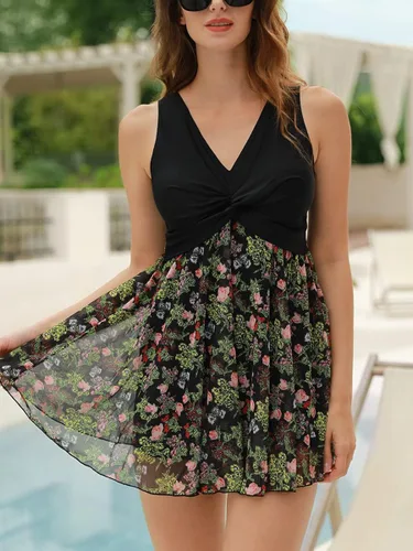 Vista 5 de MiYang Traje de baño acolchado de cintura alta para mujer de talla grande