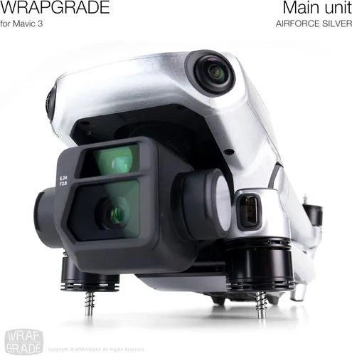 Vista 6 de Adhesivos de piel completa para DJI Mavic 3 / Mavic 3 Classic (Airforce Silver)