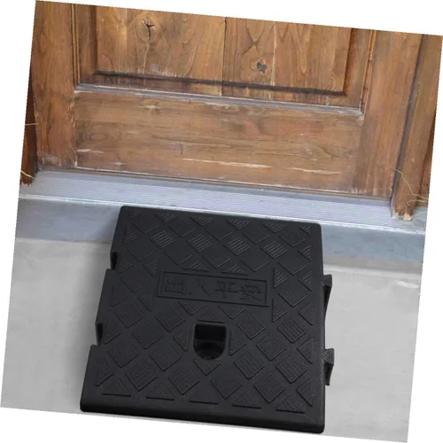 Vista 8 de GANAZONO Rampa para silla de ruedas para exteriores, rampa auxiliar para silla de ruedas, almohadilla auxiliar de pendiente, rampa de umbral, rampa