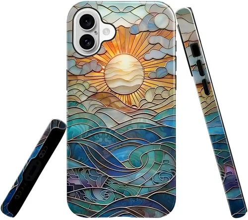 Vista 21 de Funda TnXee Compatible con iPhone 11, Funda Híbrida Brillante de 2 Capas para Prevenir Caídas para Niñas y Niños, Aspecto Bonito con Flores Salvajes