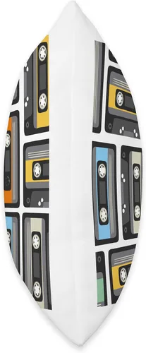Vista 2 de Best 80s & 90s Lifestyle Fashion Gifts Tape Retro 1980s Mixtapes Radio Cassette Player Throw Pillow, 16x16, Multicolor