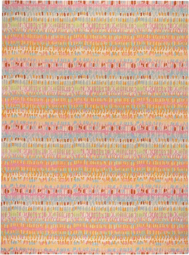 Vista 13 de Dash & Albert Paint Chip Hand Micro Hooked Wool Rug, 2' X 3', Bark Abstract