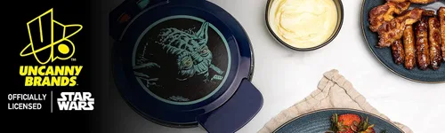 Vista 10 de Uncanny Brands Máquina de gofres Yoda de Star Wars