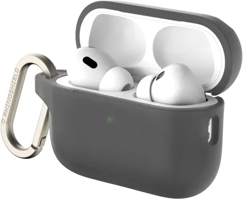 Vista 12 de RHINOSHIELD Funda para AirPods con mosquetón compatible con Apple [AirPods Pro 2], protección contra caídas de grado militar, resistente a